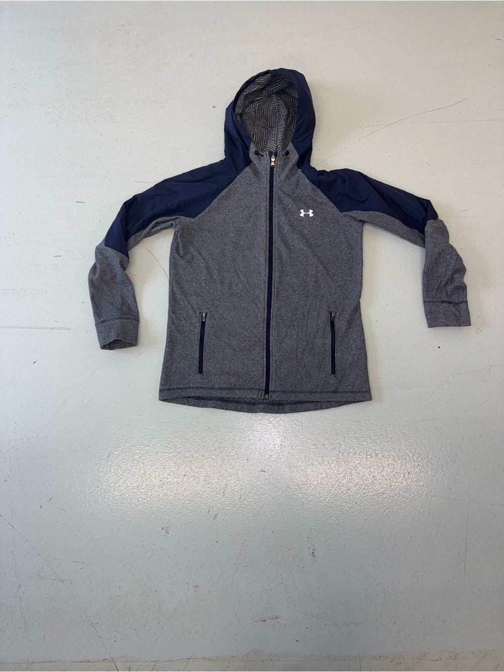 Under Armour Women’s Navy & Grey Hooded Full-Zip Jacket